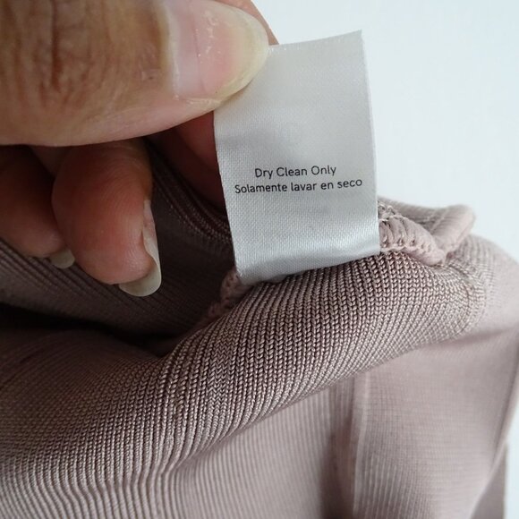 Venus Sleeveless Fringe Hem Knit Flapper Dress Mauve Women Size 12 Party NEW - Picture 8 of 14